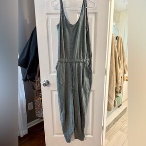 Pact Striped Jumpsuit Size M